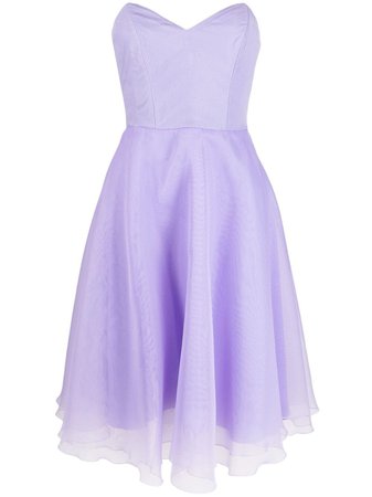 Elisabetta Franchi sweetheart-neck tulle gown purple AB00711E2 - Farfetch