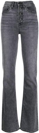 Mid-Rise Flared Jeans