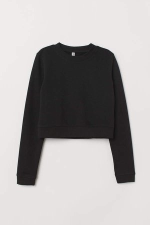 Short Sweatshirt - Black