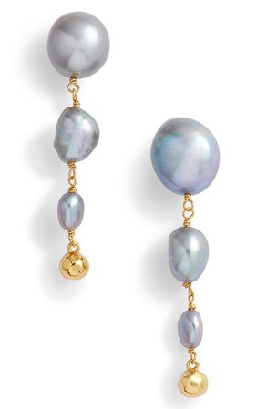 gorjana Vienna Freshwater Pearl Drop Earrings | Nordstrom