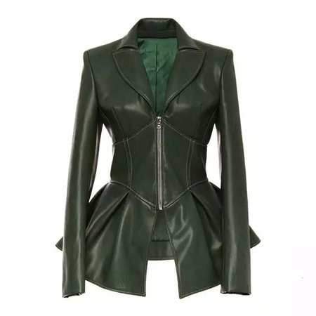 leather top green