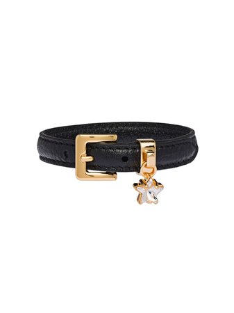 Miu Miu Star Charm Adjustable Bracelet 5IB314034 Black | Farfetch