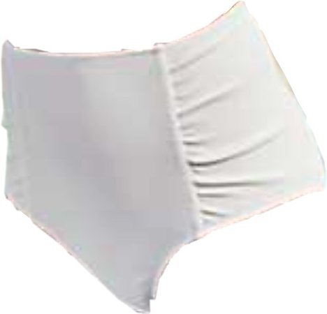 white high waisted swim suit bottoms