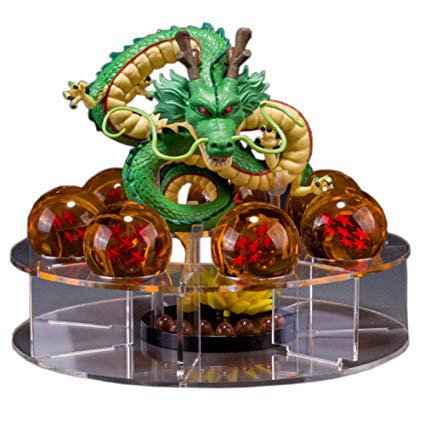 Amazon.com: Acrylic Dragon Ball Set Z Shenron Action Figure Statue with 7pcs 3.5cm balls and stand: Toys & Games