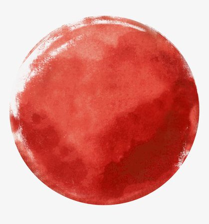 Red Watercolor Circle