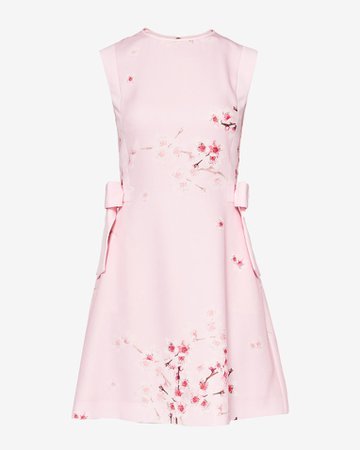 Soft Blossom bow detail dress - Light Pink | Back To The Fuchsia | Ted Baker UK