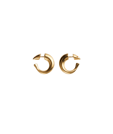 Bottega Veneta - Sardine Hoop Earrings in Gold