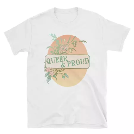 Queer and Proud shirt || FabulouslyFeminist Etsy