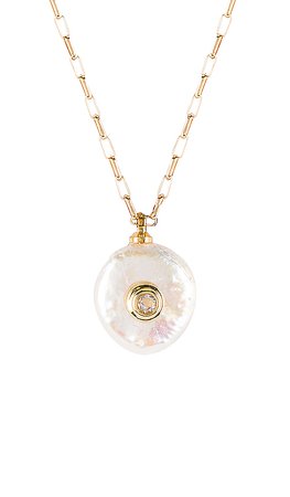Natalie B Jewelry Pearl Of Love Necklace in Gold | REVOLVE
