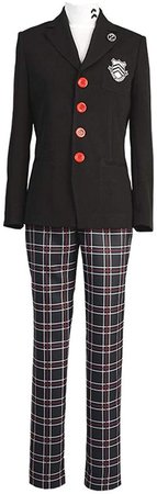Amazon.com: starfun Persona 5 P5 Joker Protagonist Cosplay Costume Akira Kurusu Shujin Academy School Uniform Suit: Clothing