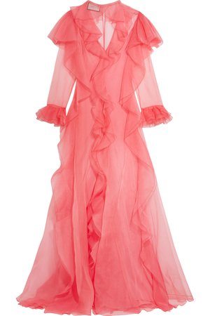 Gucci | Ruffled silk-organza gown | NET-A-PORTER.COM