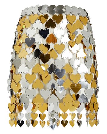 Heart Paillette-Embellished Mini Skirt