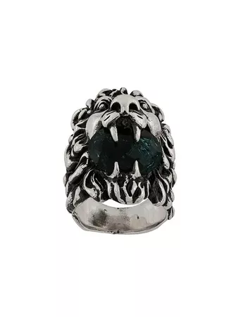 Gucci Swarovski Crystal Lion Ring - Farfetch