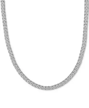 Macy's Men's Diamond Link 24" Necklace (2 ct. t.w.) in 10k Gold (Also in Black Diamond) & Reviews - Necklaces - Jewelry & Watches - Macy's