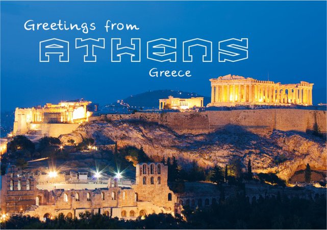 Athens postcard