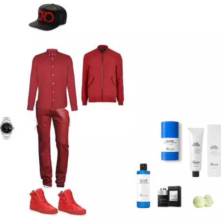 Jared in red - Fashion look - URSTYLE