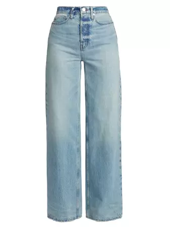 Shop Frame The 1978 High-Rise Wide-Leg Jeans | Saks Fifth Avenue