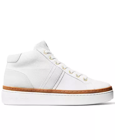White Michael Kors Chapman Mid Sneakers & Reviews - Athletic Shoes & Sneakers - Shoes - Macy's