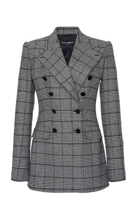 Checked Wool Blazer by Dolce & Gabbana | Moda Operandi