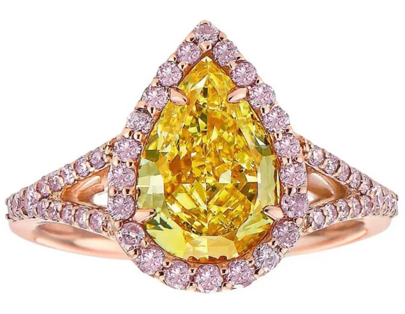 diamond yellow ring