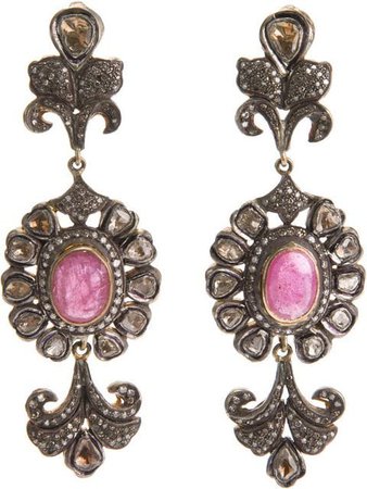 Petralux diamond baroque earrings