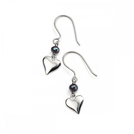 silver and black earrings - Google Search