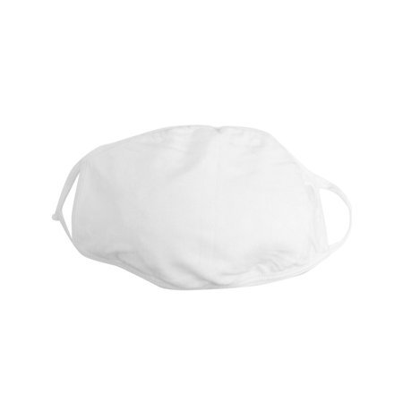 White Stretchy Ear Loop Half Face Mouth Mask Muffle - Walmart.com