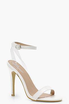 Kayla Clear Strap Barely There Heels