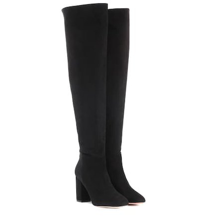 London 85 suede over-the-knee boots
