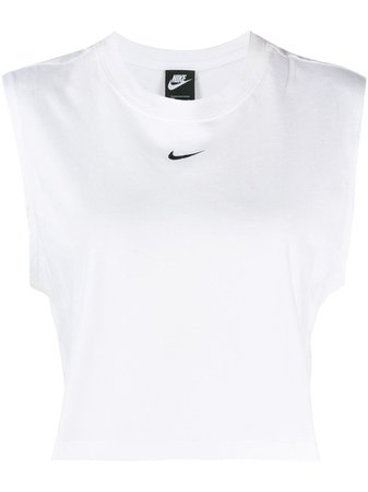 Nike Blusa Cropped Com Logo - Farfetch