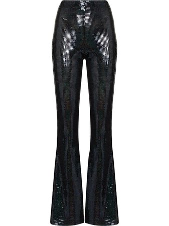 Dodo Bar Or Gabrielle sequin-embellished Flared Trousers - Farfetch