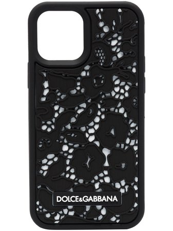 Shop black & white Dolce & Gabbana lace iPhone 12 Pro case with Afterpay - Farfetch Australia