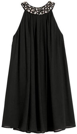 Halterneck Dress - Black