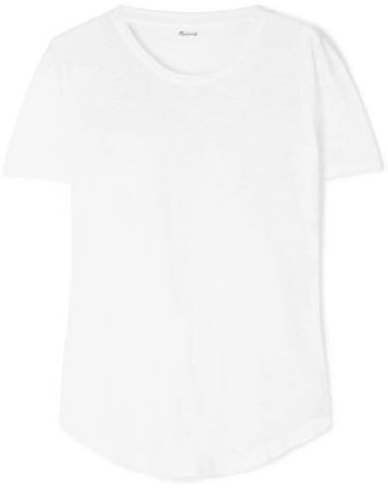 Whisper Slub Cotton-jersey T-shirt - White