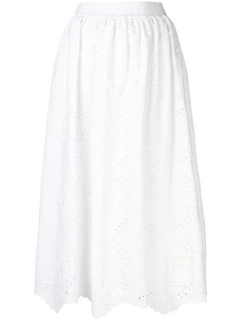Off-White Asymmetric Embroidered Skirt - Farfetch