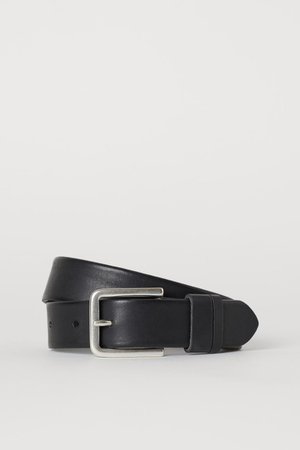 Leather Belt - Black - Men | H&M US