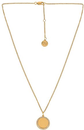 FAIRLEY Halo Pave Crystal Necklace