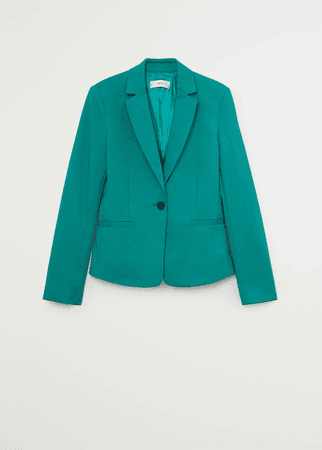 aqua green blazer