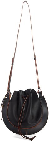 Horseshoe Leather Crossbody Bag