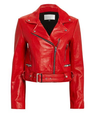 The Ripley Red Leather Jacket