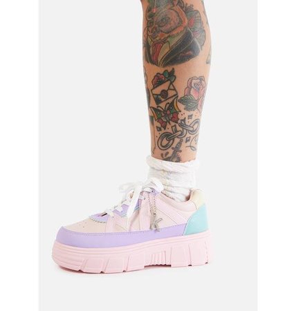Koi Footwear Pink Aiya Platform Sneakers | Dolls Kill
