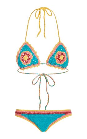 Exclusive Crocheted Cotton Bikini By Akoia Swim | Moda Operandi