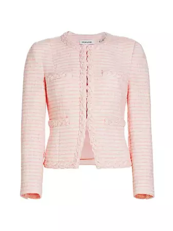 Shop Veronica Beard Bryne Plaid Tweed Jacket | Saks Fifth Avenue