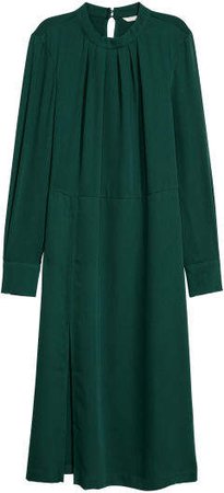 Calf-length Dress - Green