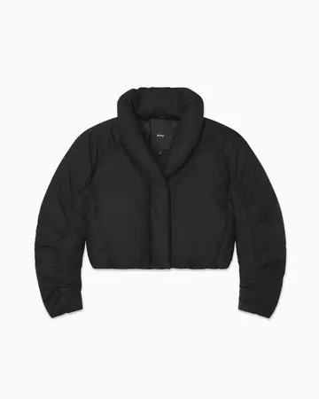 Cropped Puffer Jacket | Black – Khy