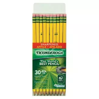 30pk #2 Pre-Sharpened Pencil - Ticonderoga : Target