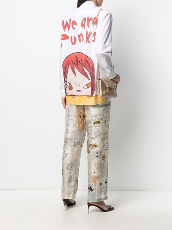 Shop Stella McCartney x Yoshitomo Nara illustration-print trousers with Express Delivery - Farfetch