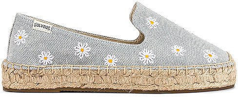Daisies Embroidered Espadrille