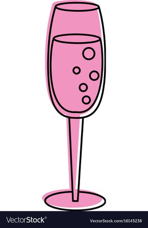 Champagne glass toast icon image Royalty Free Vector Image