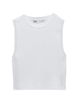 ZARA white vest